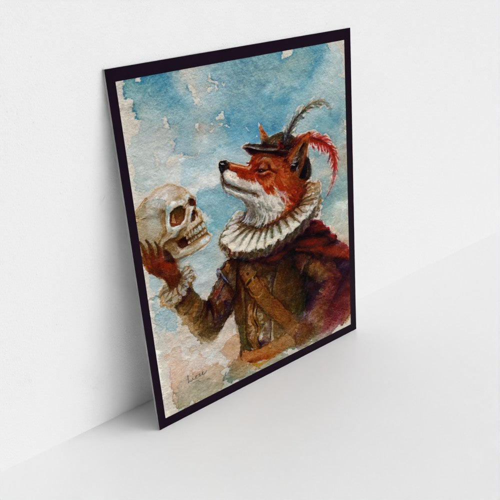 Poor Yorick Augmented Reality Print- Interactive Art for Your Home