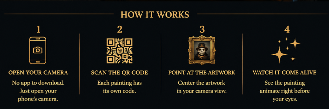 Poor Yorick Augmented Reality Print- Interactive Art for Your Home