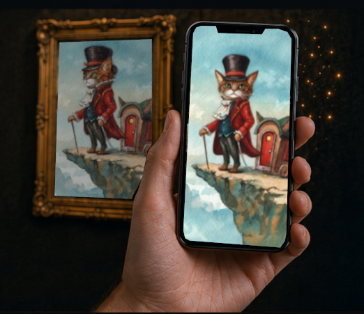 Poor Yorick Augmented Reality Print- Interactive Art for Your Home