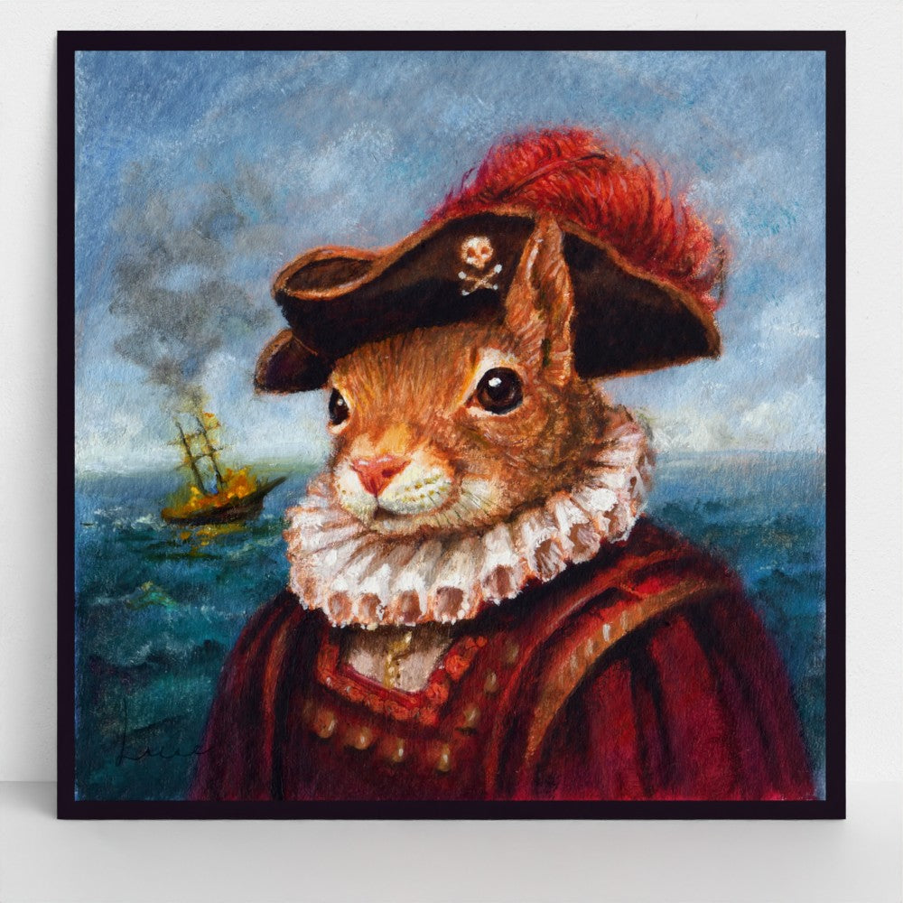 Captain Hardbranch Hits His Mark- Augmented Reality Print- Interactive Art for Your Home