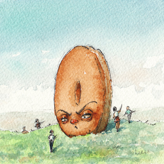 Original Framed Painting - Overlords-Donut Edition
