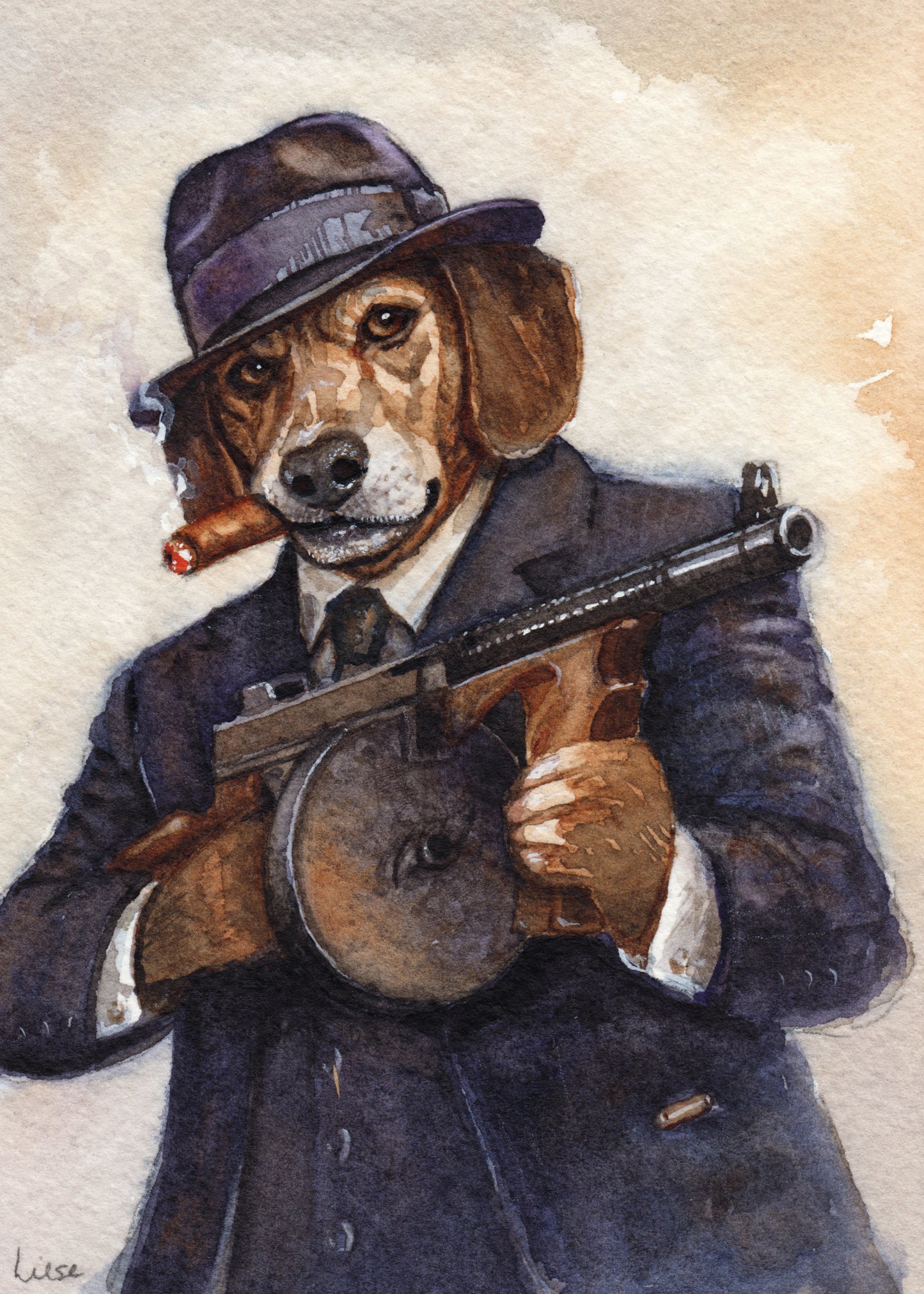 Invitation Only-Custom Portrait of the Pet Who Owns You- 5x7 inch watercolor