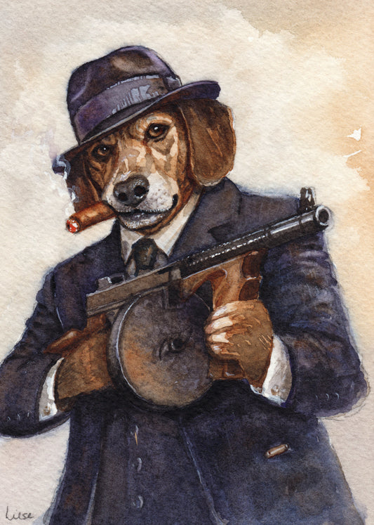 Invitation Only-Custom Portrait of the Pet Who Owns You- 5x7 inch watercolor