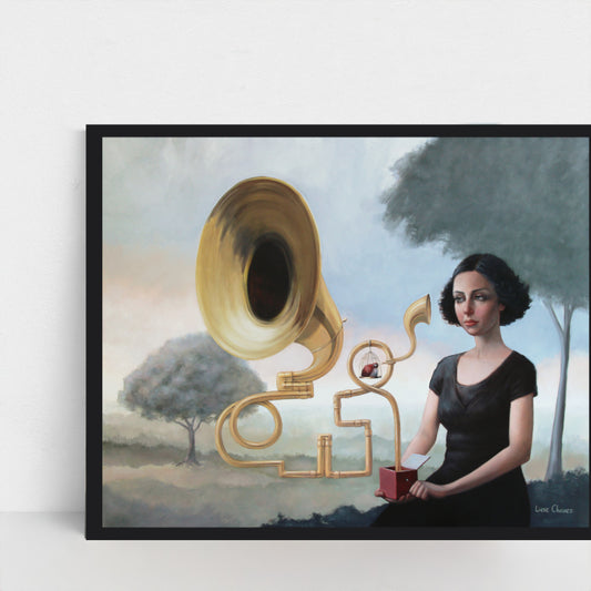 The Music Box- Augmented Reality Print- Interactive Art for Your Home