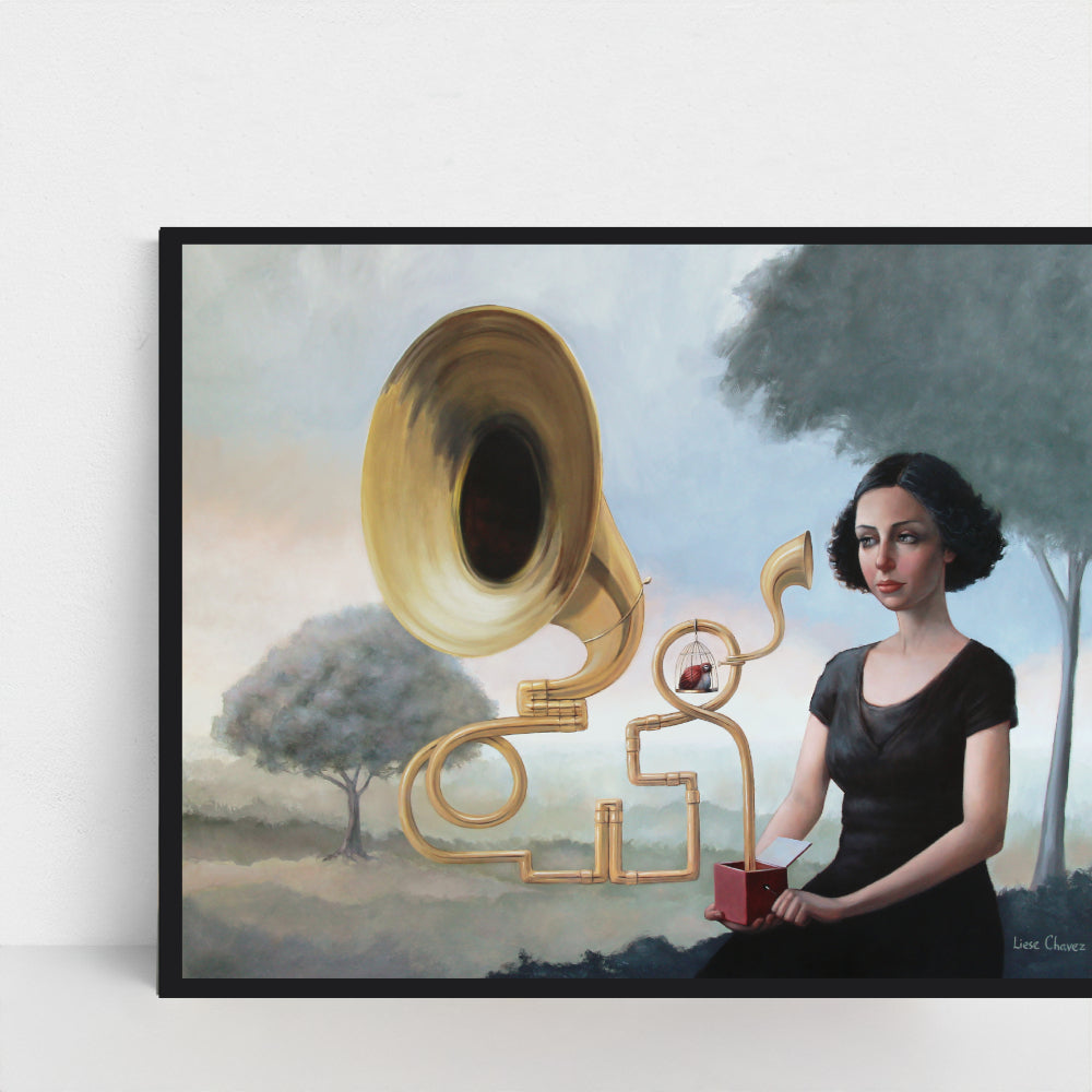 The Music Box- Augmented Reality Print- Interactive Art for Your Home