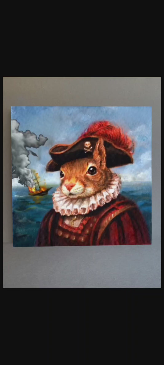 Captain Hardbranch Hits His Mark- Augmented Reality Print- Interactive Art for Your Home