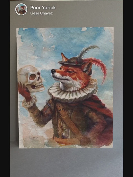 Poor Yorick Augmented Reality Print- Interactive Art for Your Home
