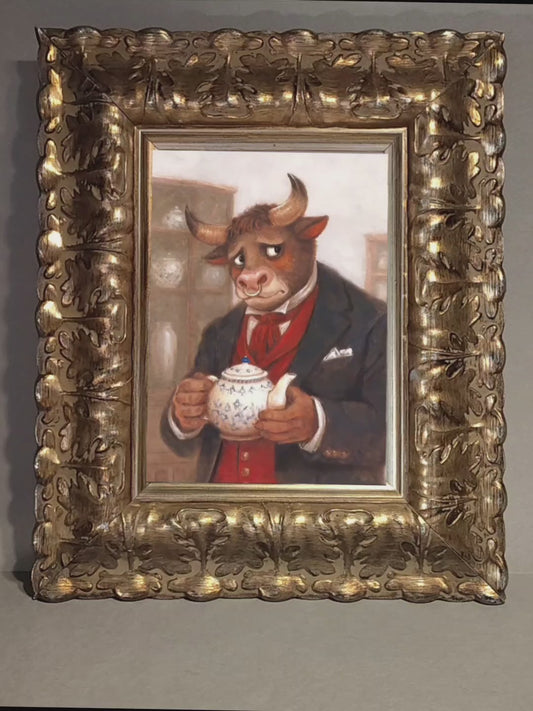 Mr. Oxley Buys a Teapot- Augmented Reality Print- Interactive Art for Your Home