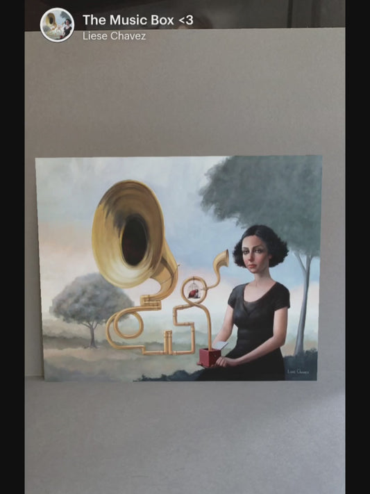 The Music Box- Augmented Reality Print- Interactive Art for Your Home