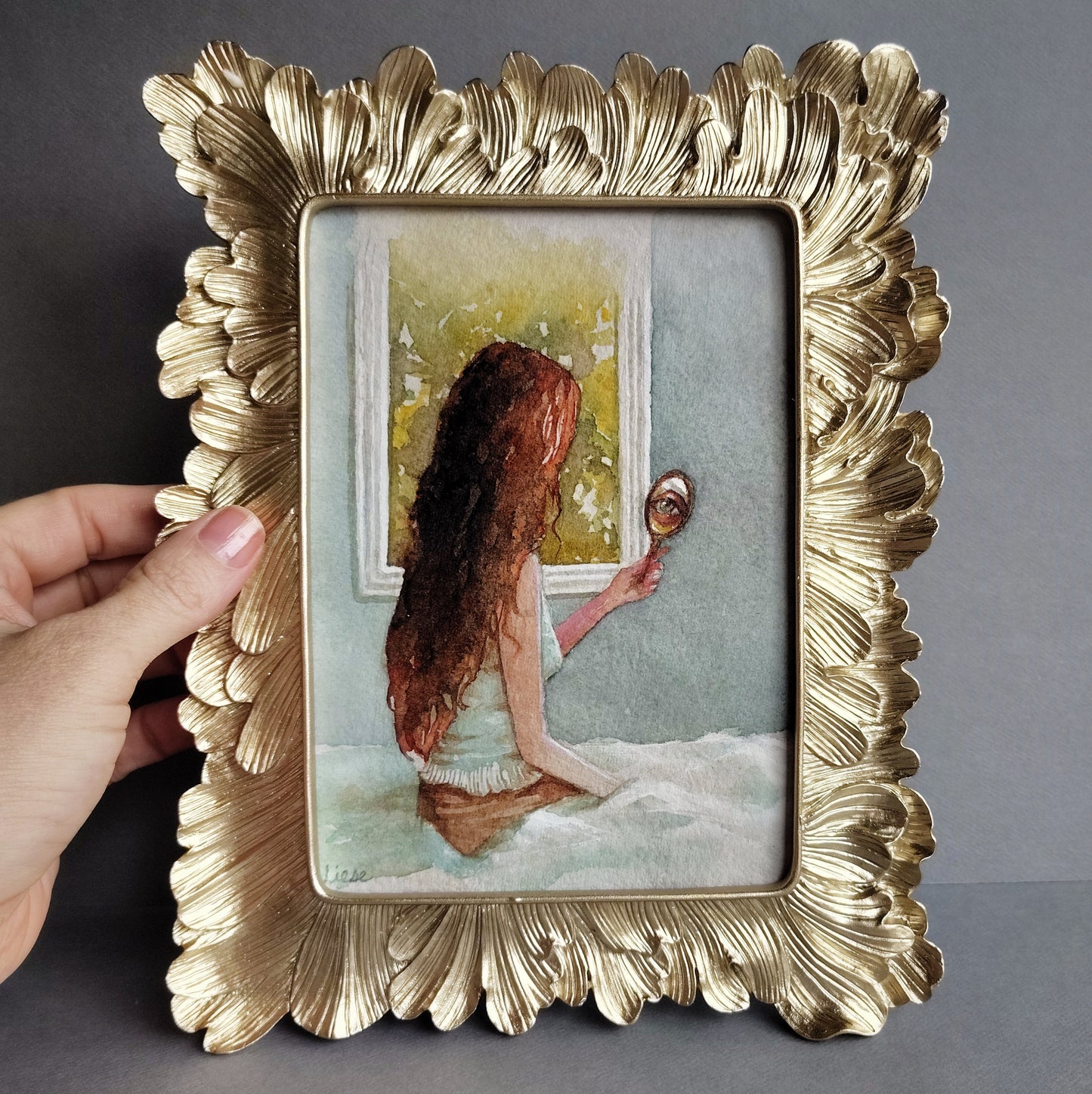 Original Framed Painting - Reflection