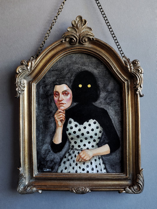 Framed Original Watercolor Painting- Unmasked)