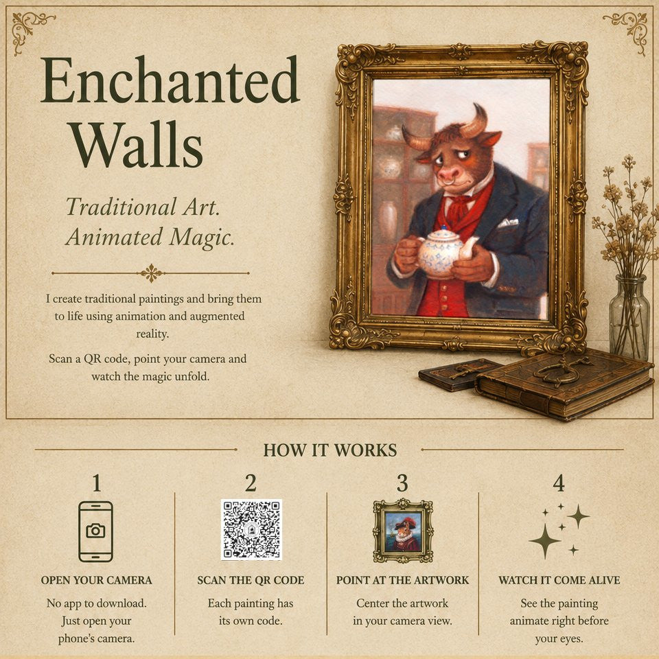 Captain Hardbranch Hits His Mark- Augmented Reality Print- Interactive Art for Your Home